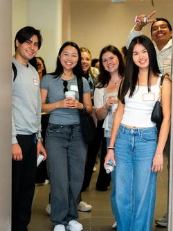 Nursing students at the 2025 New Student Welcome