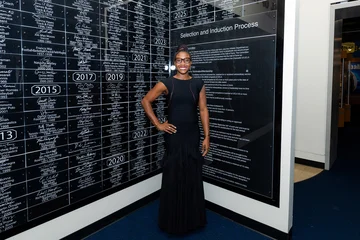 Brittani McCollough at the UCLA Athletic Hall of Fame ceremony