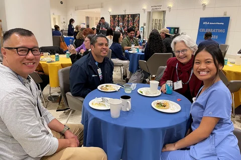Students and alumni gathered at the 2024 Bruin Nurse Networking Night
