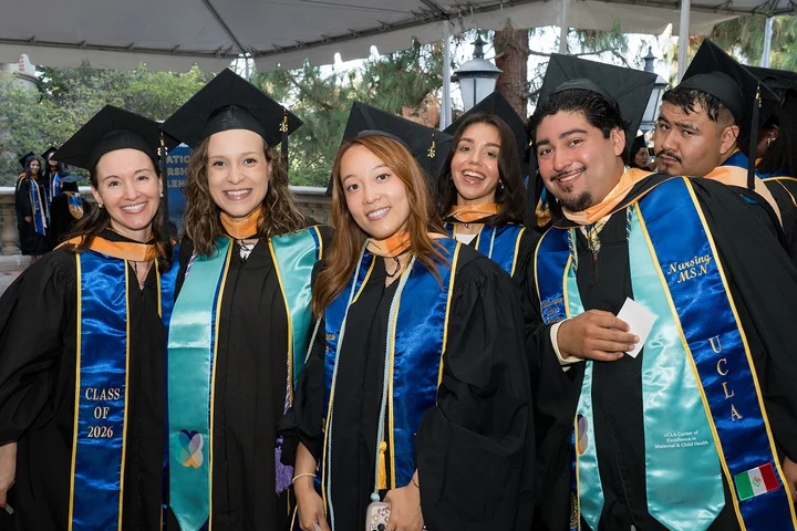 Nursing students in their caps and gowns at the 2026 Commencement Ceremony.
