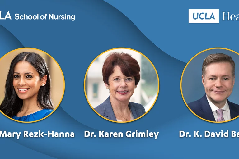 A graphic showing Mary Rezk-Hanna, Karen Grimley and David Bailey. 