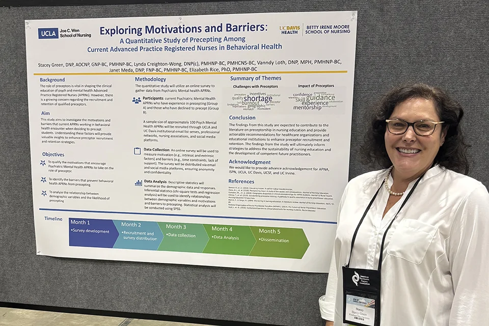 Dr. Stacey Green presenting her work at the 2025 APNA conference.