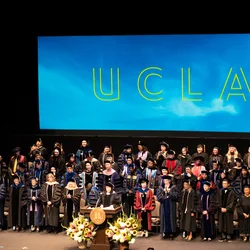 UCLA Nursing faculty at the 2025 Commencement Ceremony