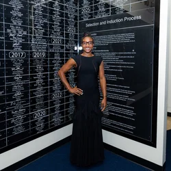 Brittani McCollough at the UCLA Athletic Hall of Fame ceremony