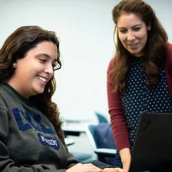 UCLA Nursing student with Librarian Antonia Ozuna-Garcia