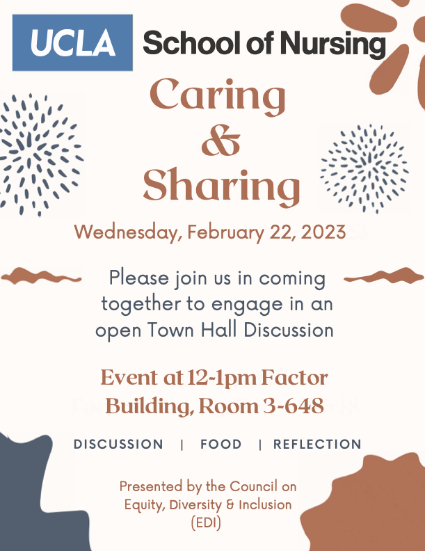 Caring and Sharing event flyer