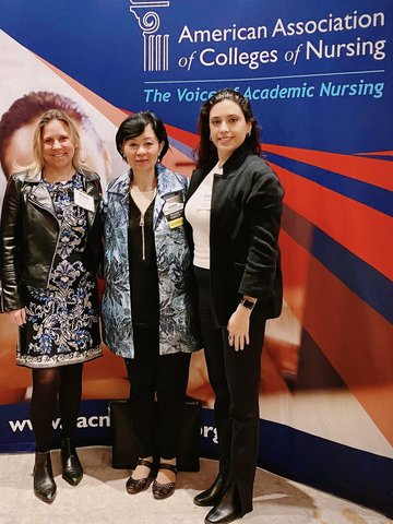 UCLA students with Dean Lin Zhan at the AACN Student Policy Summit